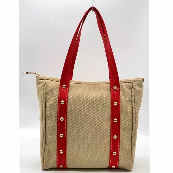 Authentic Louis Vuitton Antigua Red Caba MM W/Box Tote Bag - Picture 2 of 15